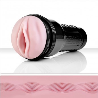 Мастурбатор FLESHLIGHT PINK GO WAVE, индивидуальный рельеф, вагина
